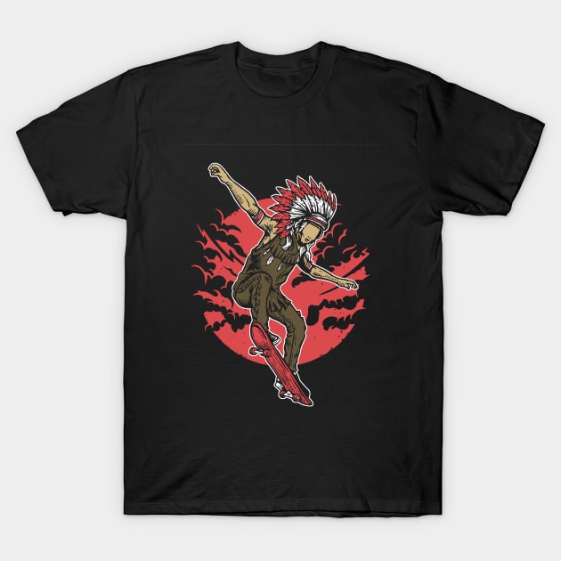 Chief Skater T-Shirt by drewbacca